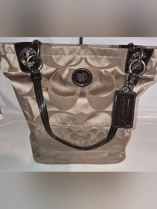 Coach Handbags - Coach Alex Signature Sateen Tote / Shoulder bag